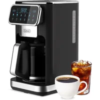 12 Cup Programmable Drip Coffee Maker with Touch Screen,Auto Shut-Off, 4-Hour Keep Warm Plate, Anti-Drip System,Permanent Filter 1