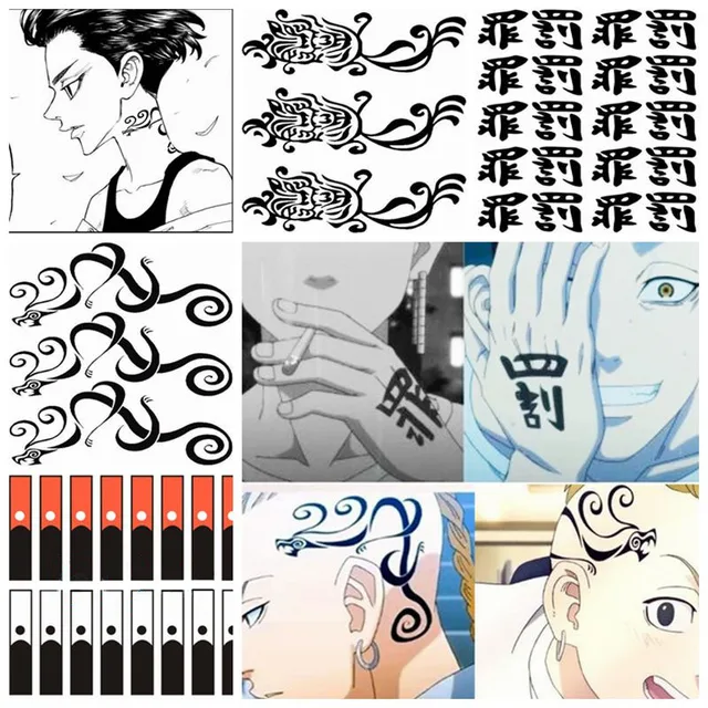 Tatuagem Tatto Adesiva Temporária Anime Naruto Comics Japoneses De Longa  Duração Kakashi Gaara Sasuke