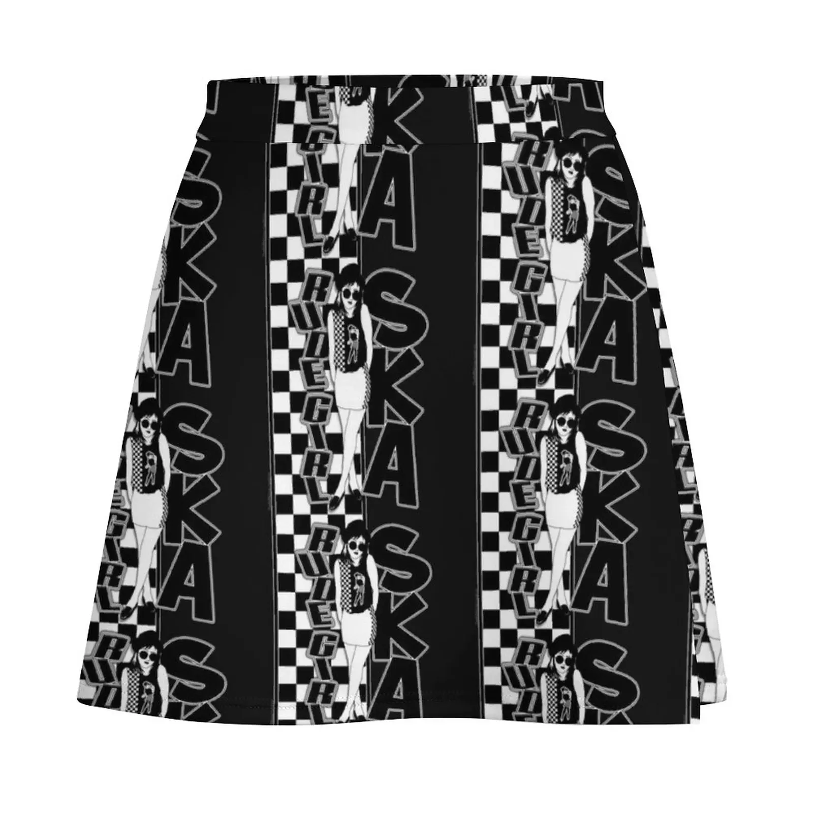 Rude Girl Ska 4 Mini Skirt kawaii clothes korean summer clothes clothes for woman