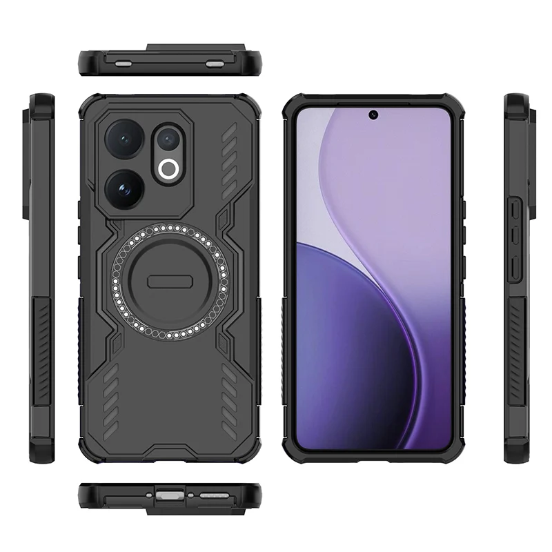 Military-Grade Shockproof Magnetic Cooling Case - Heat Dissipation & Anti-Drop Protection