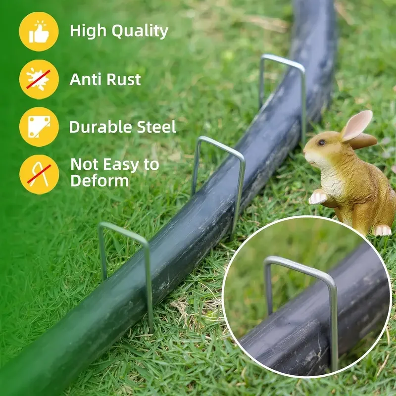 Garden Staples U-type For Landscape, garden staples, plant stakes