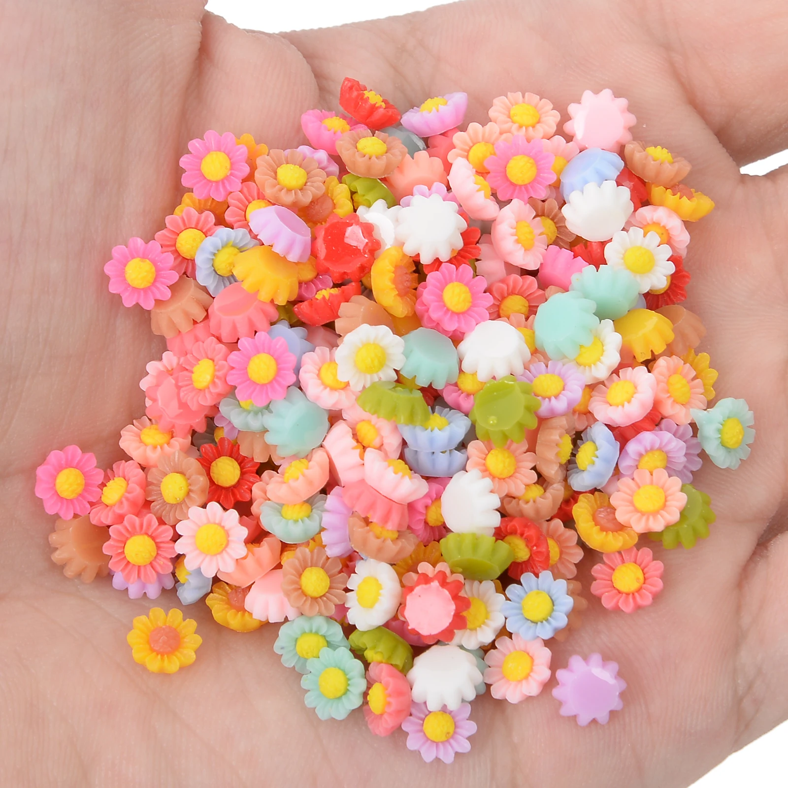 Craft Decoration Accessories 100pcs Resin Nail Jewelry Phone