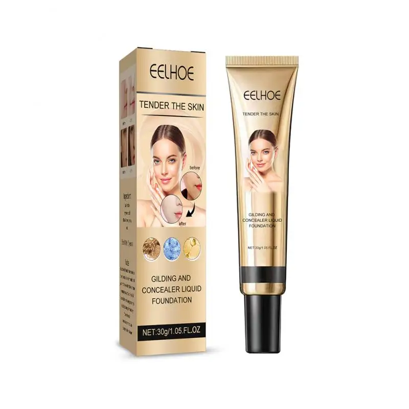 EELHOE Liquid Foundation Body Makeup Cover Tattoo Blemishes Natural  Waterproof Moisturizing 24H Long Lasting BB Cream