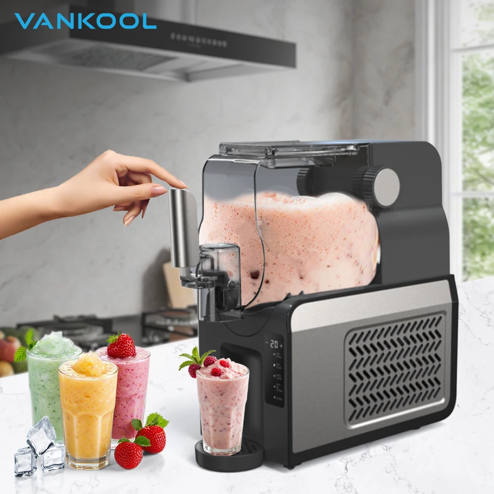 1.8L Home Slushie Machine Frozen Drink Ice Machine for Beverages Wine Sleek Slushy Maker