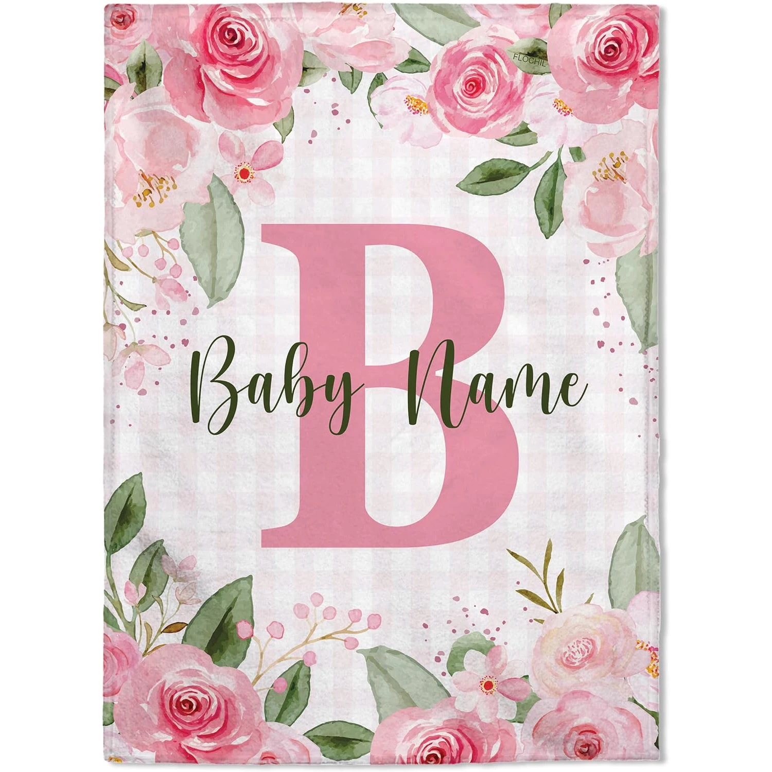 Personalized blanket, customize a blanket with a name printed on it as a Christmas and Children's Day birthday gift for children 3