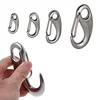 Boat Marine Egg Shape Spring Hook 316 Stainless Steel Egg Shape Spring Snap Hook Clip Quick Link Carabiner 50/70/100mm 1