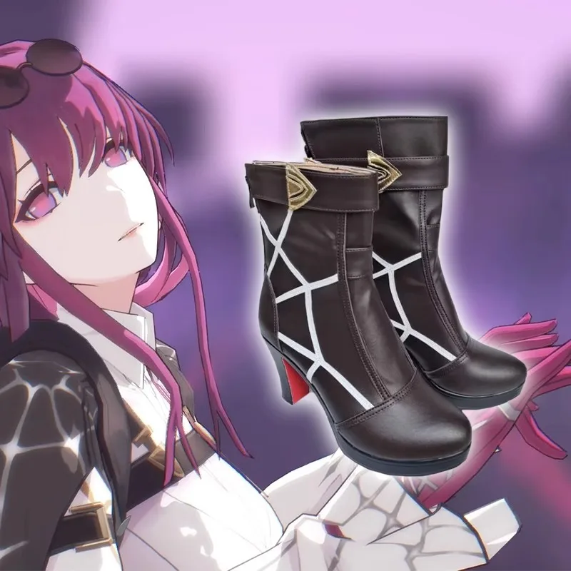 

Game Honkai Star Rail Kafka Women Cosplay Shoes Game Halloween Party Boots Ankle Boot