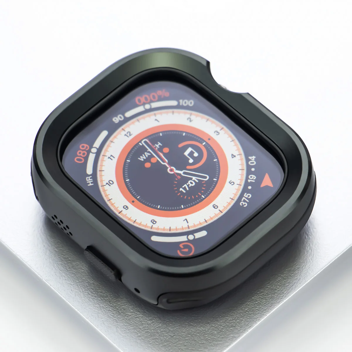 Premium TPU Protective Bezel Cover for Apple Watch - Aluminium Titanium Alloy Design
