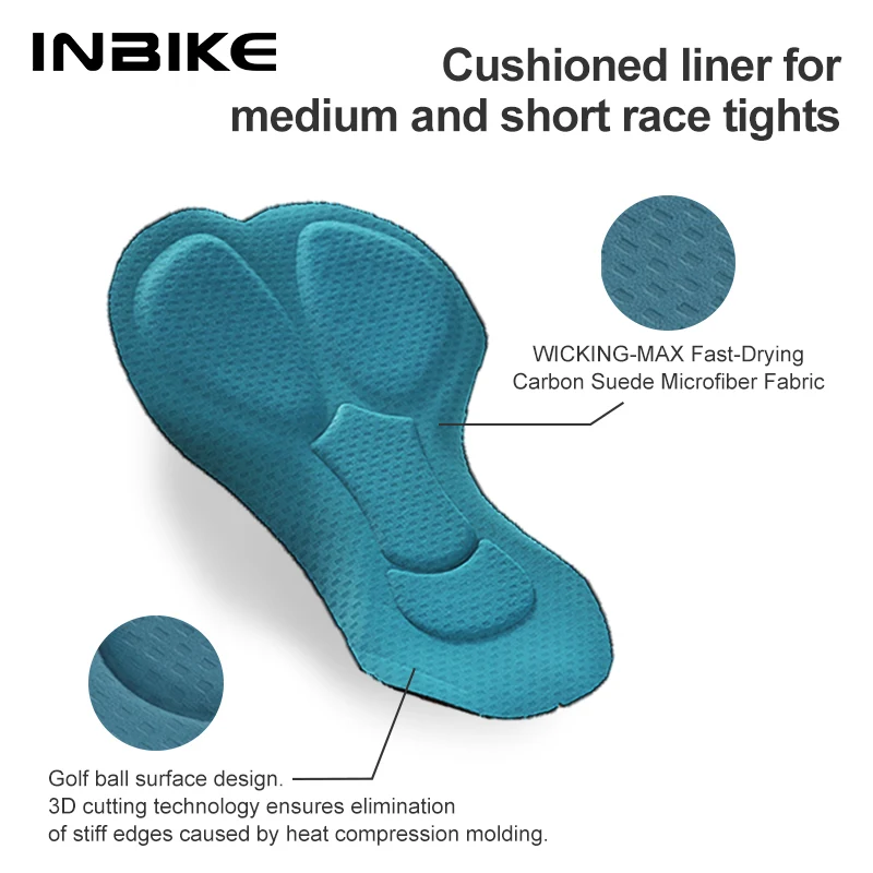 INBIKE 2024 여성용 사이클링 바지 긴 패딩 자전거 스타킹 포켓이있는 라이딩 용 레깅스 MTB 산악 자전거 바지 액세서리