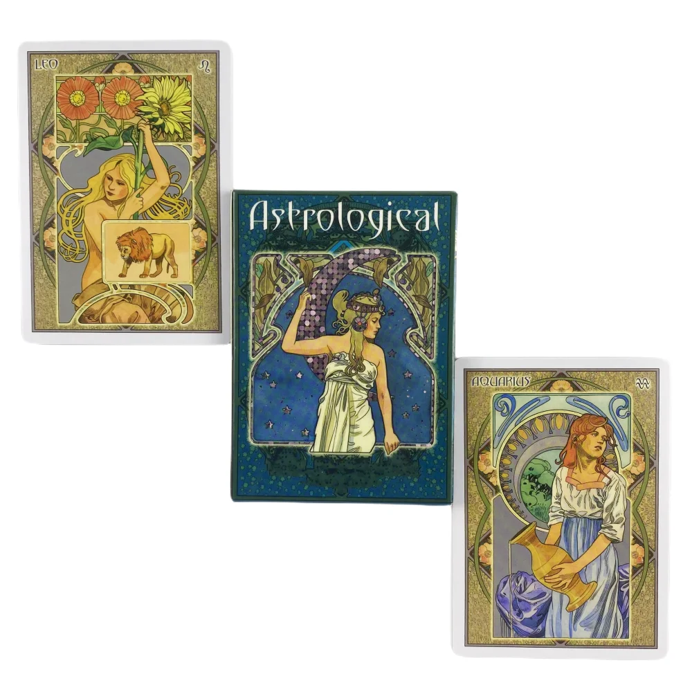 

Astrological Oracle Cards The Wisdom Of The Stars In Everyday Living In Art Nouveau Board Game Cards Deck