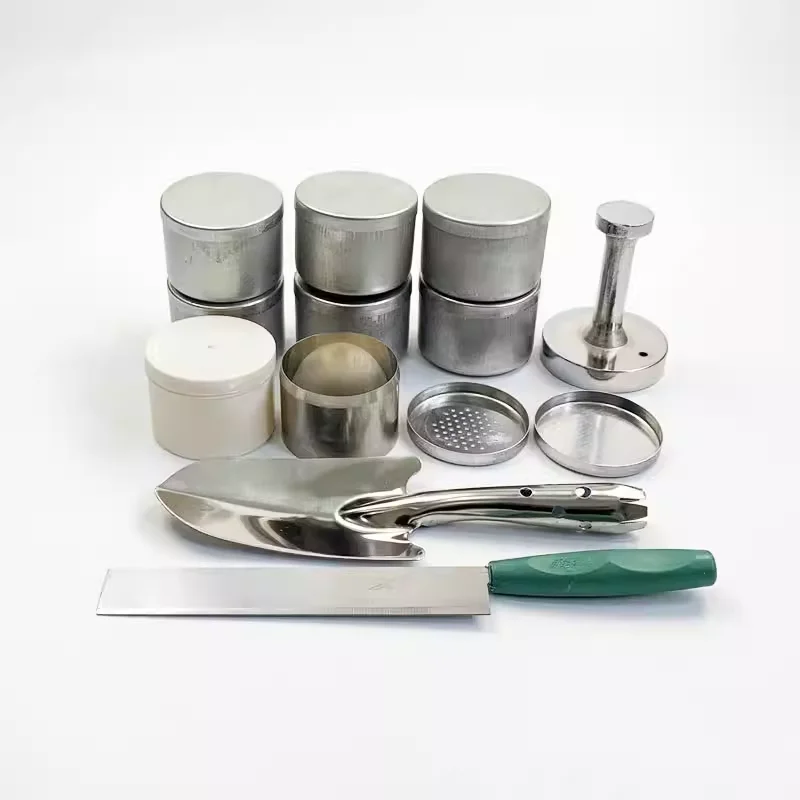 100 실험실 토양 추출 링 나이프, 304 스테인레스 스틸, 토양 침투, 토양 추출 도구 핸들, 200 입방 센티미터