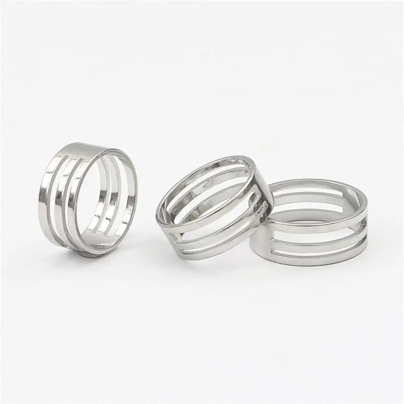 Edelstahl-Sprungring zum Öffnen und Schließen, Fingerring für DIY-Schmuckherstellung – Detail 9