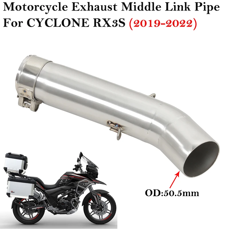 

Выхлопная труба для мотоцикла CYCLONE RX3S ZS400GY-2 2019 - 2022 2023, 51 мм