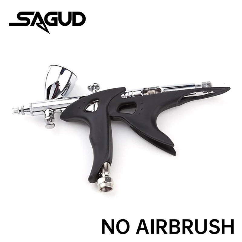 SAGUD 에어 브러시 홀더 액세서리 휴대용 플라스틱 에어 브러시 스탠드 듀얼 액션 에어 브러시 홀더 액세서리 용 블랙/그린/오렌지