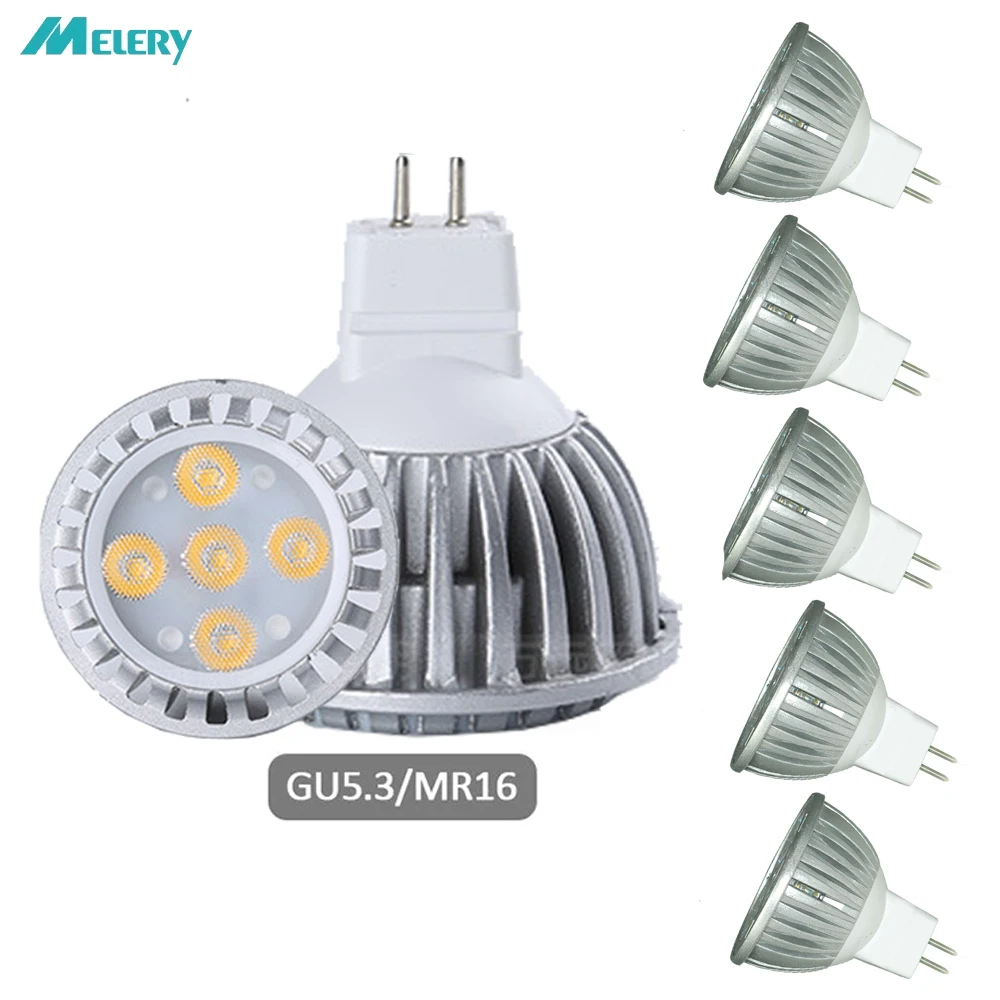 GU5.3 100-240V Wattage 5W No 5W 10PCS MR16 COB LED Spot Light Bulb GU5.3 GU10 E27 12V/100-240V 220V 3W/5W/7W Aluminium Housing Warm/Cold White 45 Degree Size : Cold White