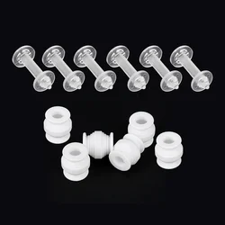 Gimbal Shock Absorption and Damping Kit - 12pcs Rubber Balls with Buckle Pins (WHITE)
