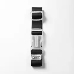 Adjustable Nylon Luggage Straps with Metal Spring Clip (Black)