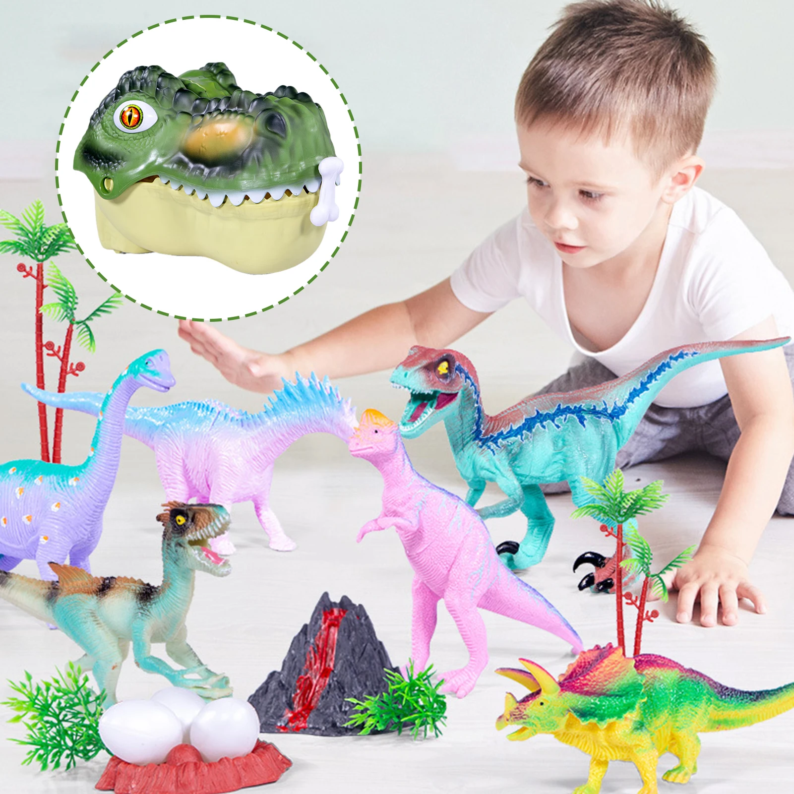 Em promoção! Dinossauro De Brinquedo Figura W/ Atividade Jogar Mat &  árvores Realista Dinossauro De Brinquedo, Jogo Do Bebê Tapete De Crianças  Presentes Para Meninos Meninas Rapazes Raparigas