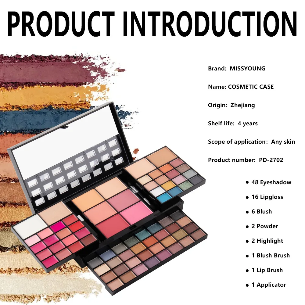 Makeup Kit for Women Full Set Face Primer Bronzer Eyeshadow Brushes Multi-Purposes