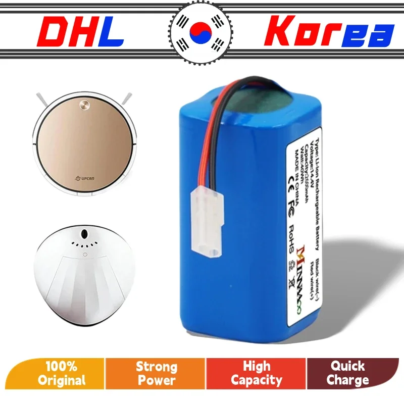 

14.8v 12800mAh 18650 Li-ion Battery for Xiaomi G1 Vacuum-Mop Essential MJSTG1 Robot Vacuum Cleaner Batteries