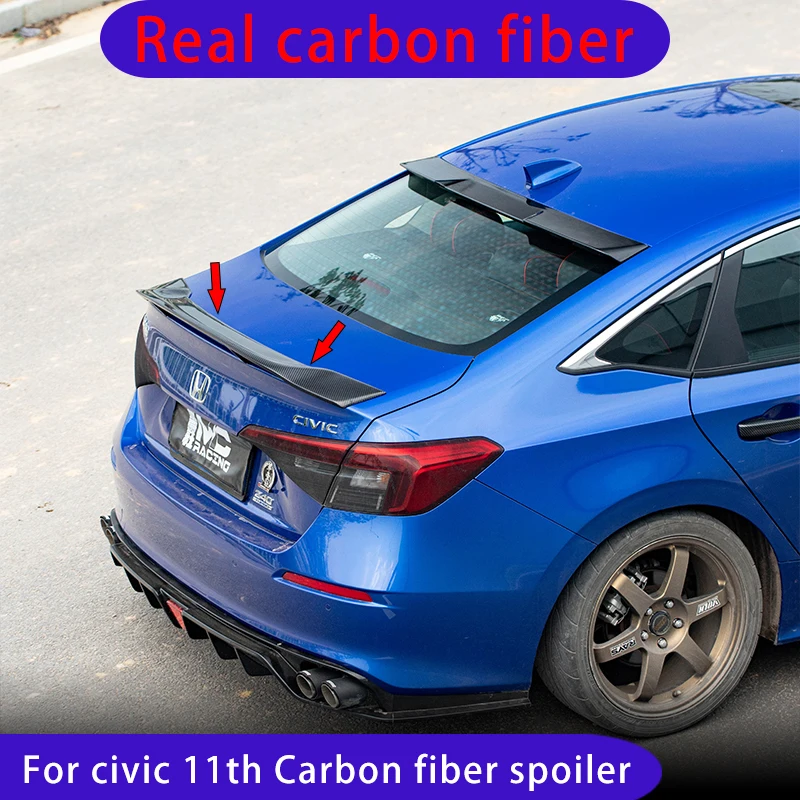 FOR HONDA 11TH GENERATION CIVIC SPOILER 2021 2020 CIVIC FE1 CARBON