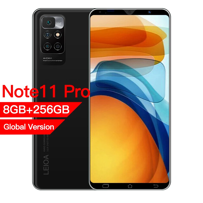 Смартфон глобальная версия Note 11 Pro 8 + 256 ГБ 4G ядер быстрая зарядка камера 48 МП Android |