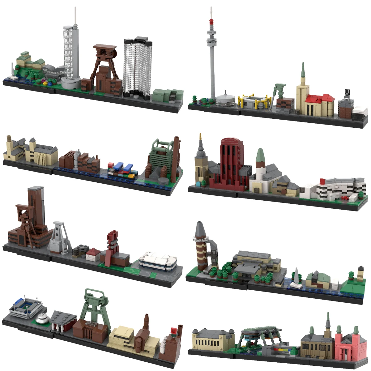 Landmark Architecture Germany Industrial City Building Blocks Toy_voghion.com