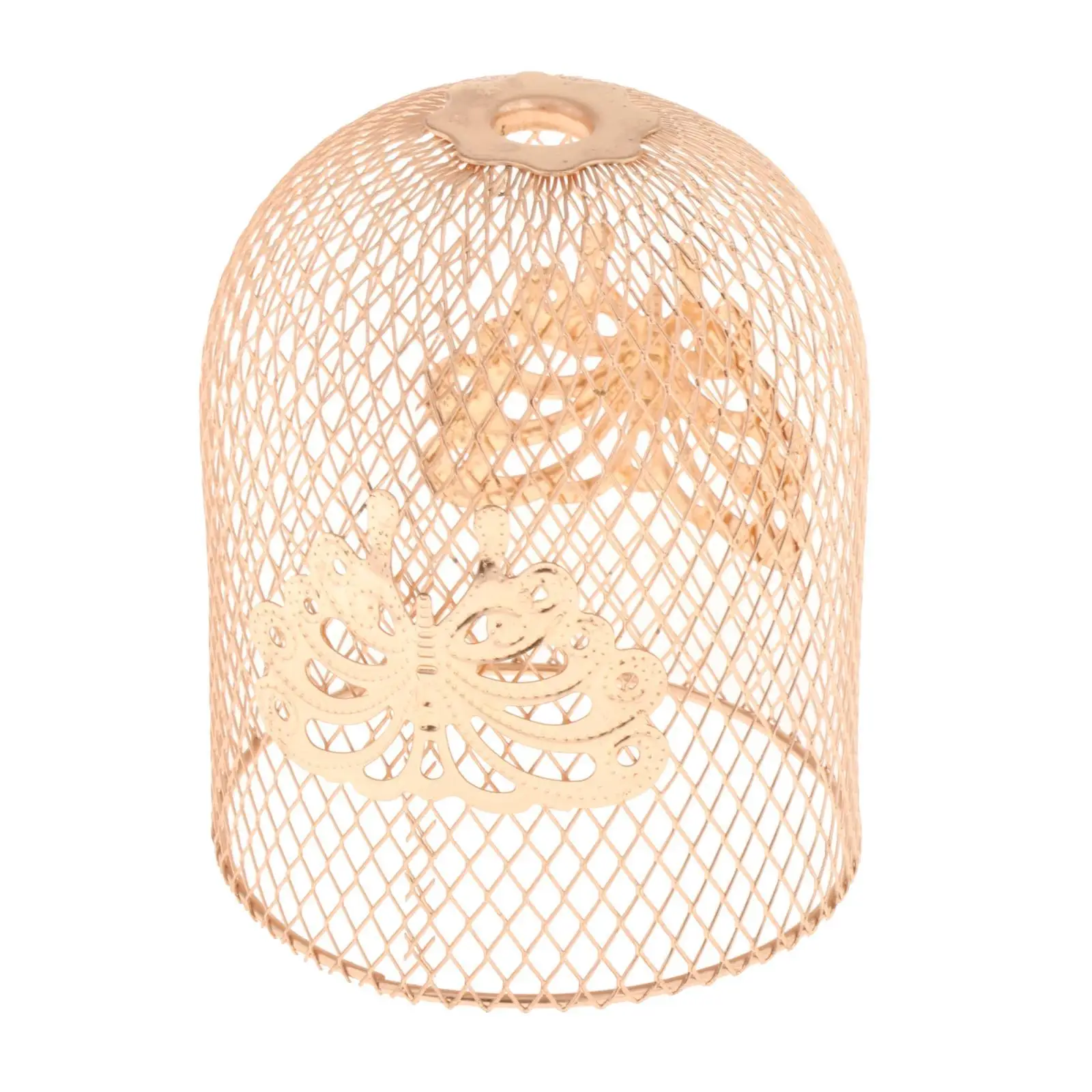 Metal Pendant Light Shades Retro Light Cover Cage Guard Ceiling Light Cover for Hotel Home Bedroom Restaurant Living Room