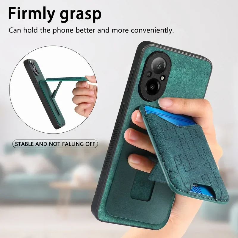 Luxury Leather Card Back Cover Case - Premium Design