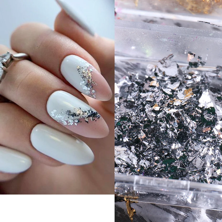 Nail Powder Nail Flakes Nail Glitter Nail Decoration Nail Decorations 12 Color Fire Opal Nail Powder Flakes Aurora Glitter Sequins For Nails Sparkly Gel Polish Sticker 3D Manicure Accessories BEOBR
