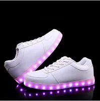 Luminous Sneaker Boy Men Women LED Light Shoes Girl Glowing Children Flashing With Light Adult USB Charge Kids Fiber Optic Shoes 1