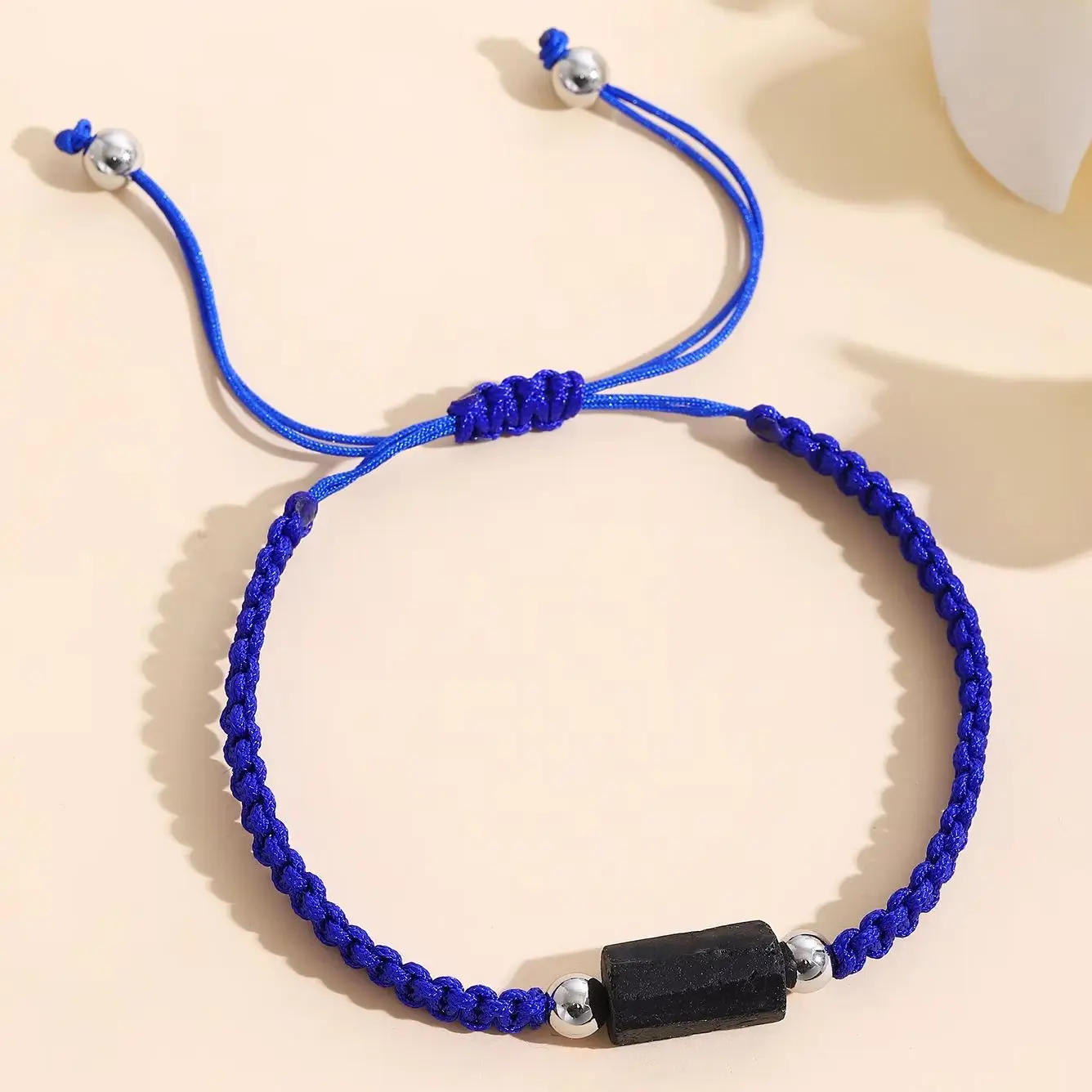 Black Tourmaline natural Bracelet for Men Women Healing Crystal Handmade Stretch Natural Stone Beaded Adjustable Jewelry Gift - Image 2