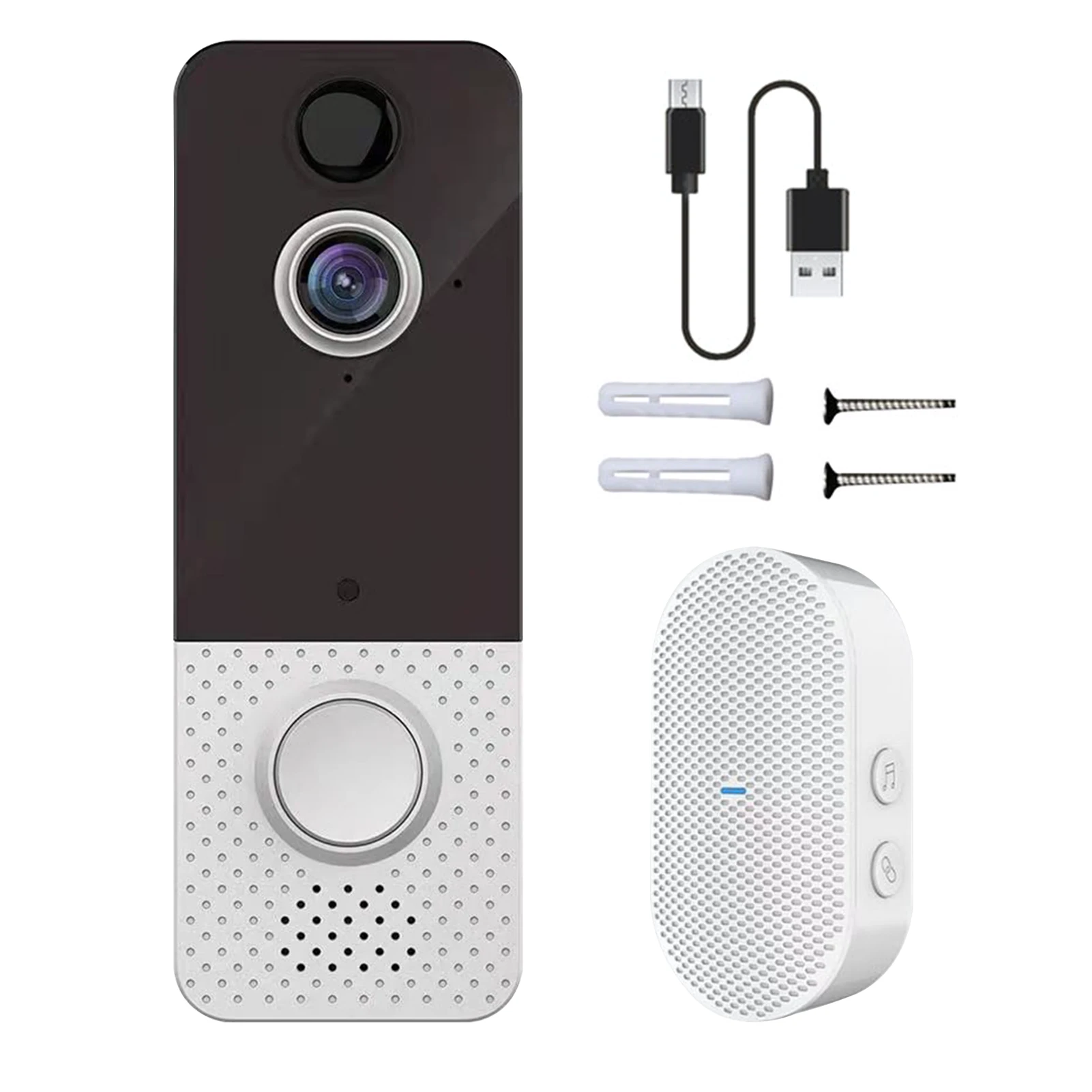 

Security Weatherproof Home Cloud Storage 1080P Video Camera WIFI With Chime Wireless Doorbell Night Vision 2-Way Audio