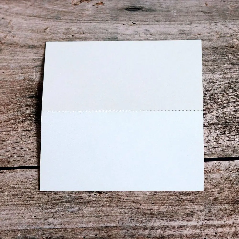 10pcs Vintage Wedding Place Cards Blank Folded Name Seat Card Kraft Paper Elegant Signature Cards Bridal Shower