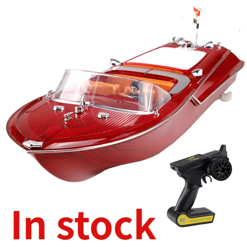 Rc Speed Boat Yacht Elettrico Ad Alta Potenza Modello Di Crociera Barca Da Corsa Boy Water Classic Retro Toy Boat