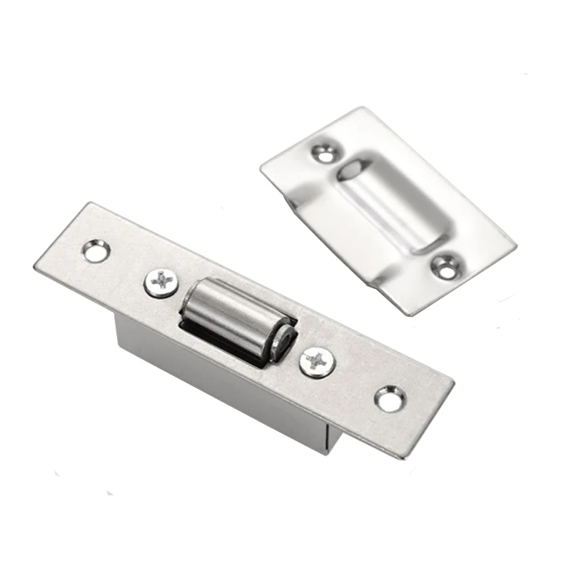 Stainless Steel Concealed Adjustable Door With Contact Beads Invisible Doors Cabinets Roller Locks Home Furniture Hardware cabinet lock,door lock