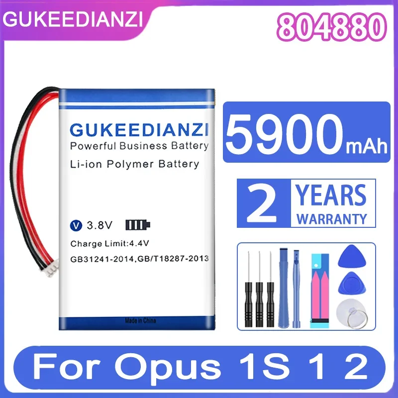 

GUKEEDIANZI Replacement Battery 804880 5900mAh For Opus1 Opus2 For Opus 1S 1 2 Bateria