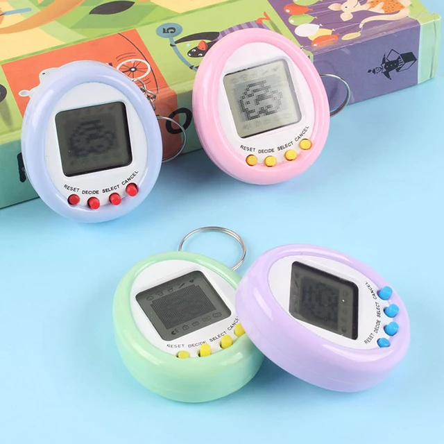 1Pcs 90S Nostalgic Electronic Pets Console Kid’s Toy Portable Keyring Funny Virtual Cyber Toy Christmas New Year Gift 2