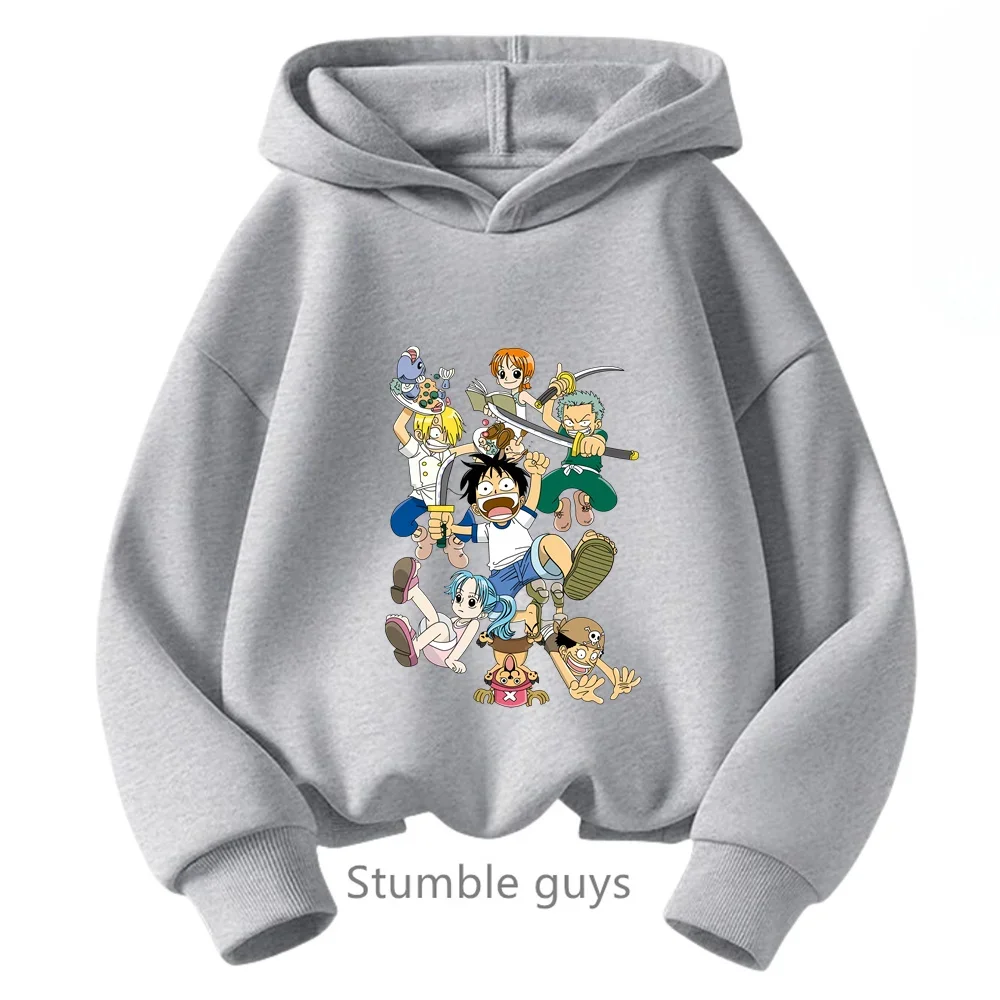 thumbnail image 1 of Sudadera con capucha de Anime One Pieces, ropa para niños, ropa para primavera y otoño para niñas, sudadera con dibujos animados de Luffy Zoro, traje para adolescentes, camisetas con capucha de Sonic, 1 of 5