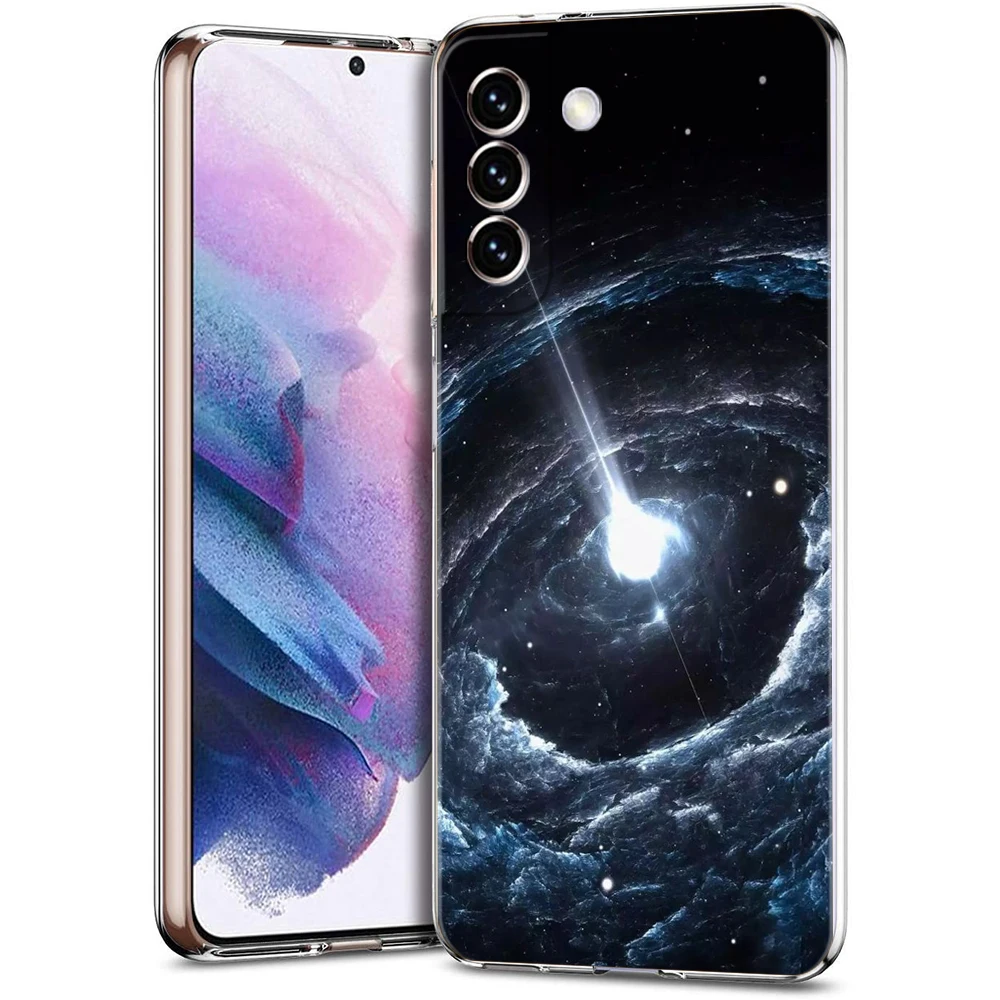 Earth Stars Space-Themed Soft Silicone Clear Phone Case