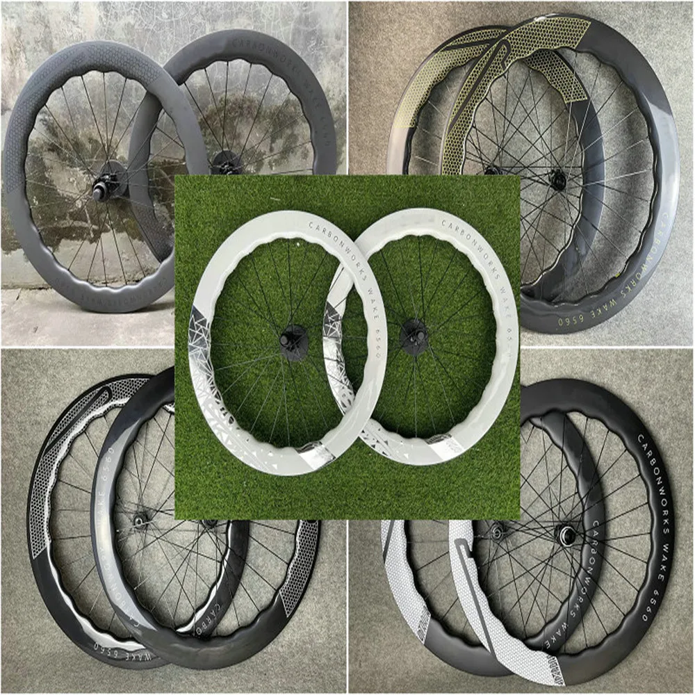 4550 6560 Carbon Wielen Carbon Road Racefiets Wielset 65Mm 700C Velg