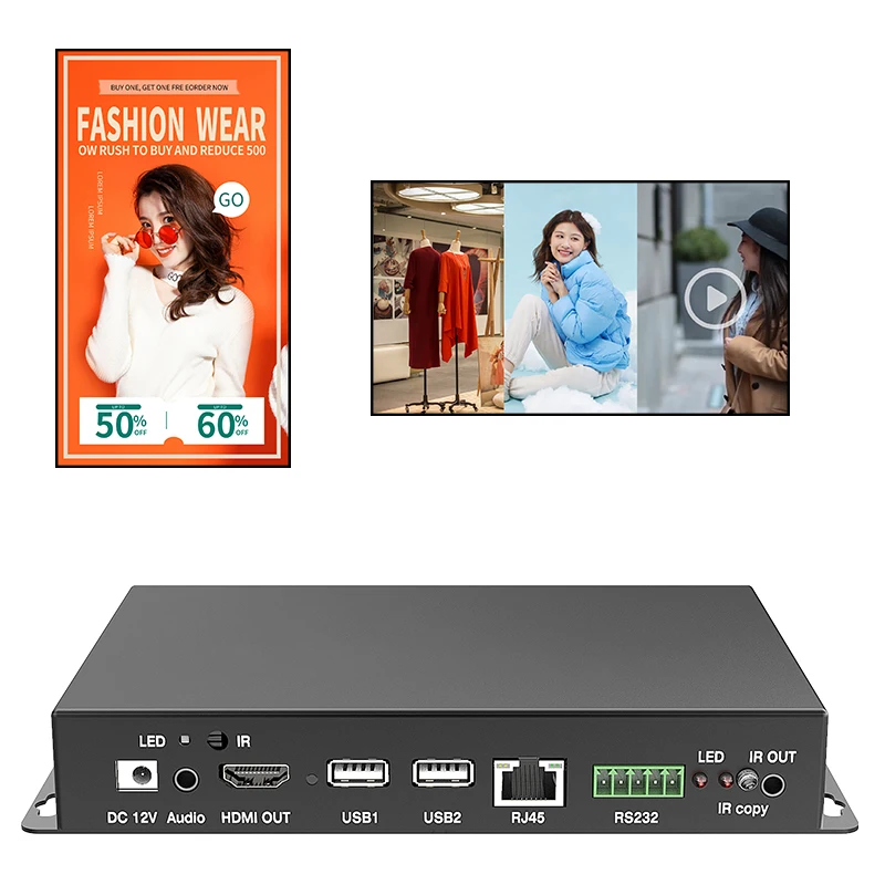 Рисунок 2 - 4K HD рекламный Смарт медиаплеер Box CMS Android 7