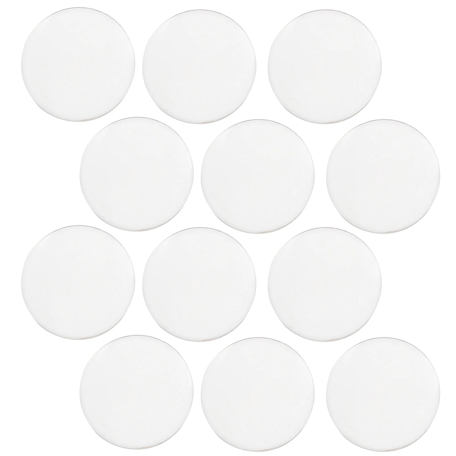

12pcs Transparent Optical Lens Convex Lens Magnifying Lens Experiment Lens