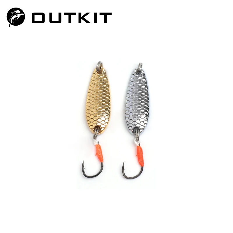 OUTKIT Mini Fishing Lure 2.5g3.5g Spoon Metal Lures Spinnerbsit Minnow