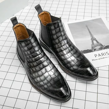 MACUBEZ – CASTOR Futuristische Chelsea Boots für Herren im modernen Look