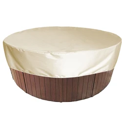 Outdoor Round Bathtub Cover - Durable Waterproof & UV-Resistant Protector - 200X30cm (4 Only Cover)