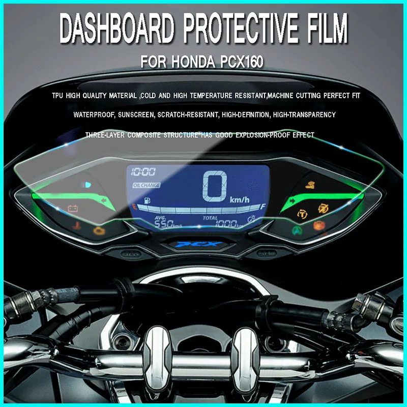 

Кластер для мотоциклетных приборов, защитная пленка от царапин, Защитная пленка для экрана, Защитная пленка для приборной панели для Honda PCX 160 2021