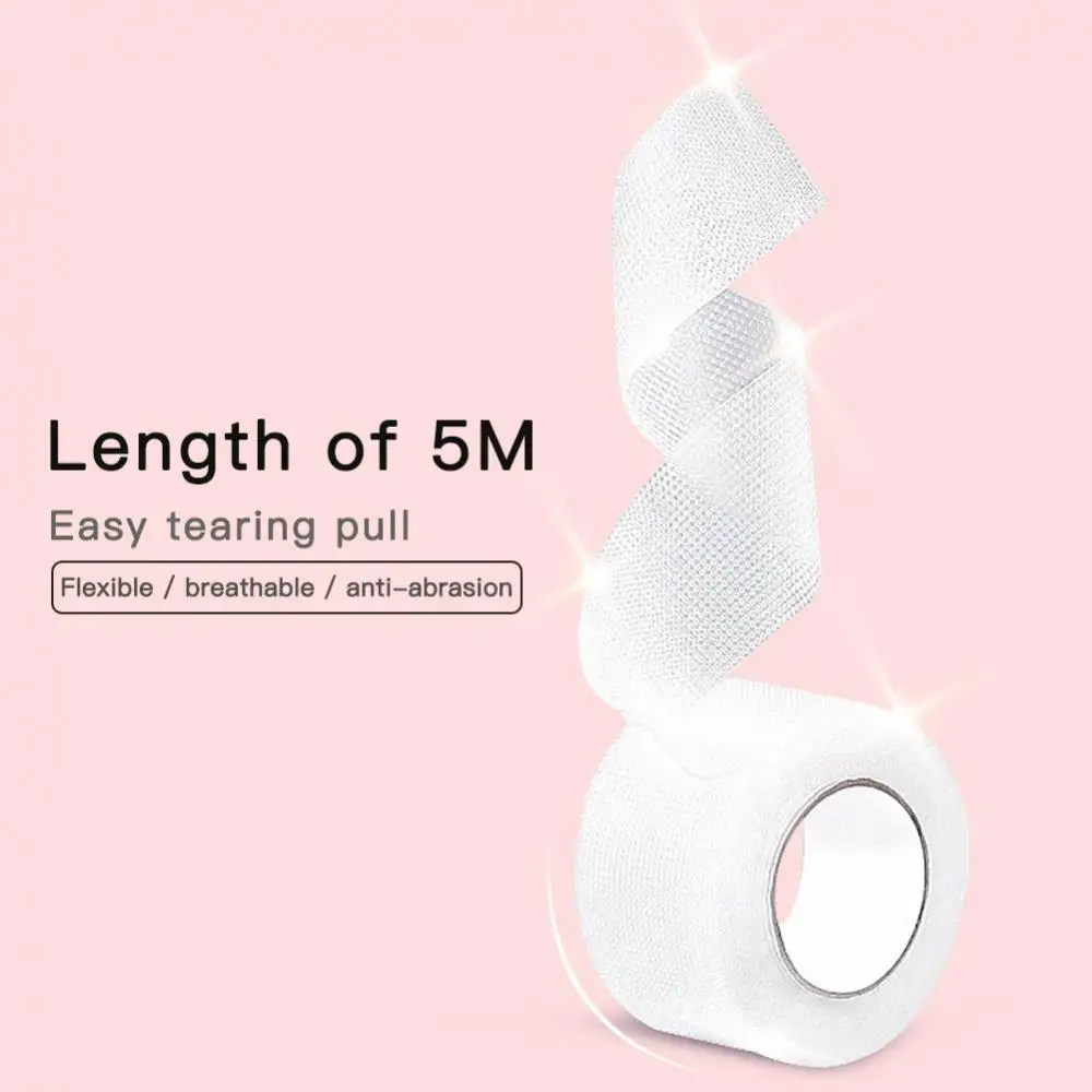뒤꿈치 삽입물 보이지 않는 자체 접착 내마모성 마찰 방지 하이힐 스티커, 마모 방지, 1 롤, 5m x 2.5cm