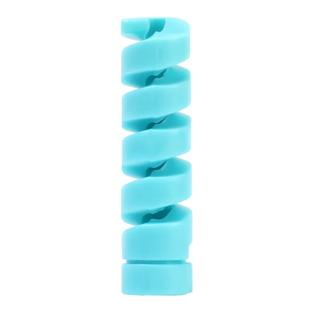 Compact Spiral Cable Organizer and Protector for Charging and Earphone Cords