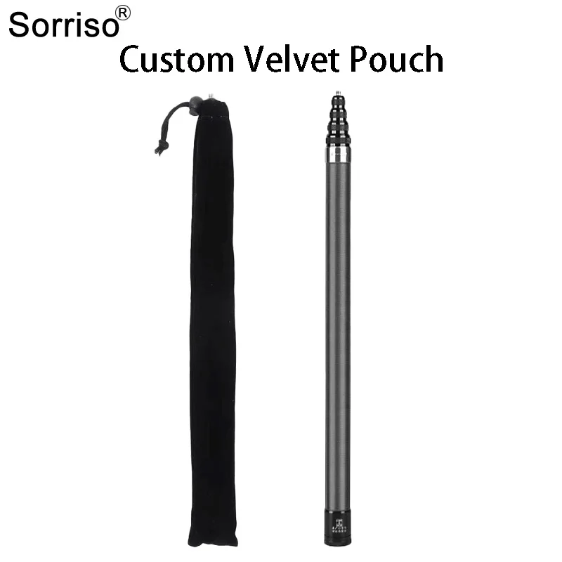 3M Carbon Fiber 300CM Telescopic Selfie Stick Invisible Scalable Extended Pole Monopod Action Cameras For Osmo GoPro Insta 360
